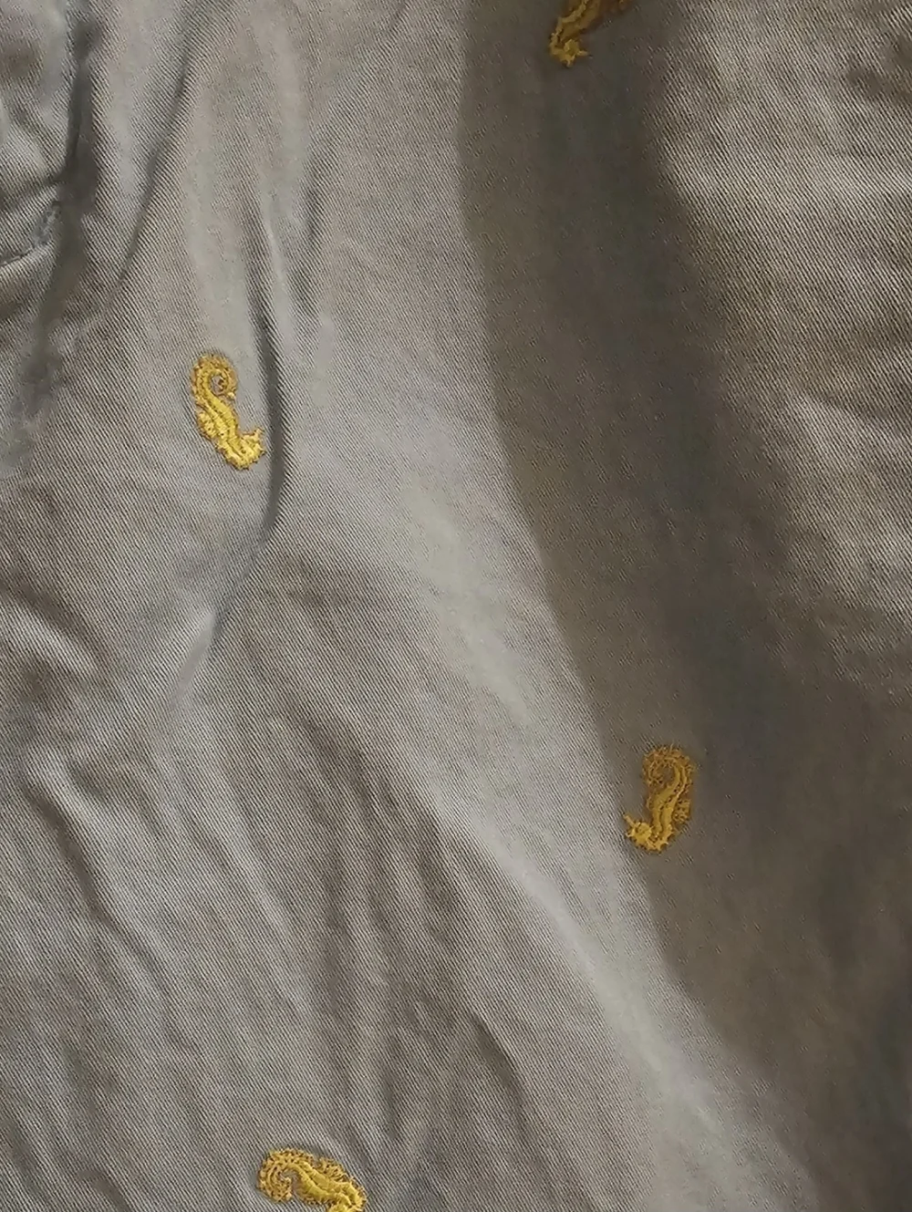 Light Blue Embroidered Ladies Shorts - Picture 3 of 5